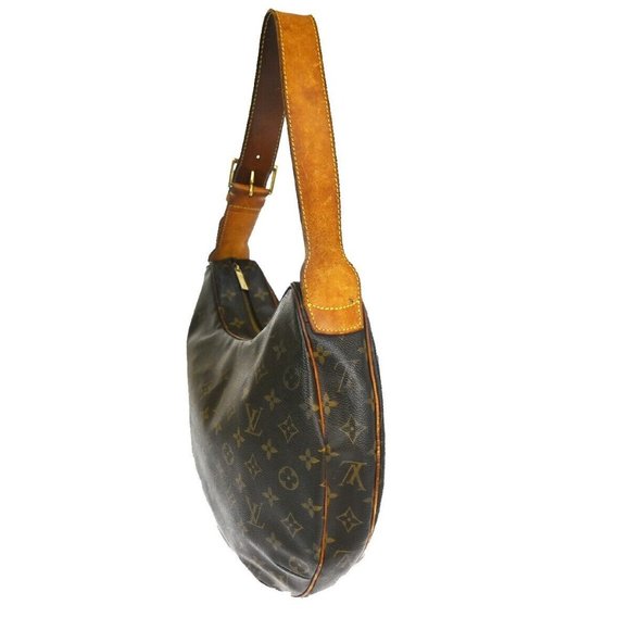 LOUIS VUITTON Croissant GM Shoulder Bag Monogram Leather Brown M51511 35YC109 - Picture 10 of 14